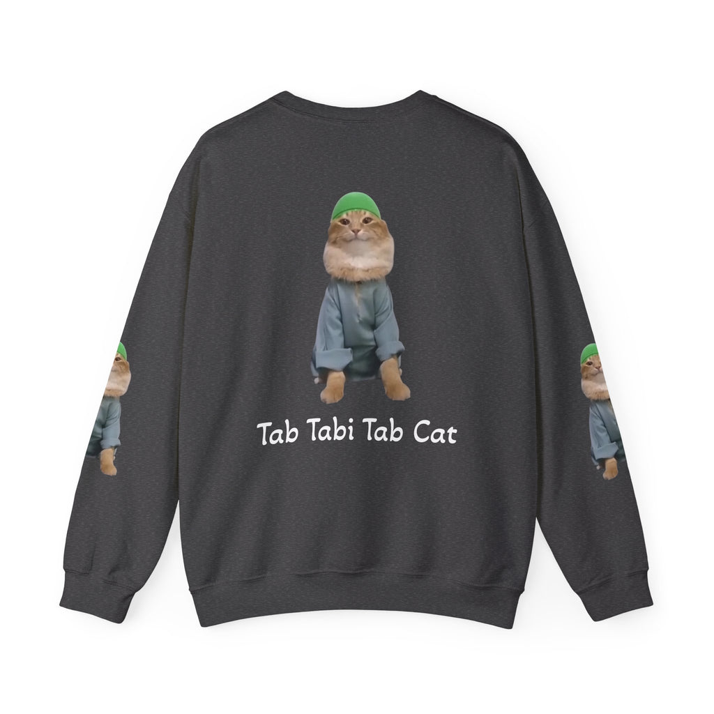 Tab Tabi Tab Cat Sweatshirt — Cute Cat Graphic Crewneck