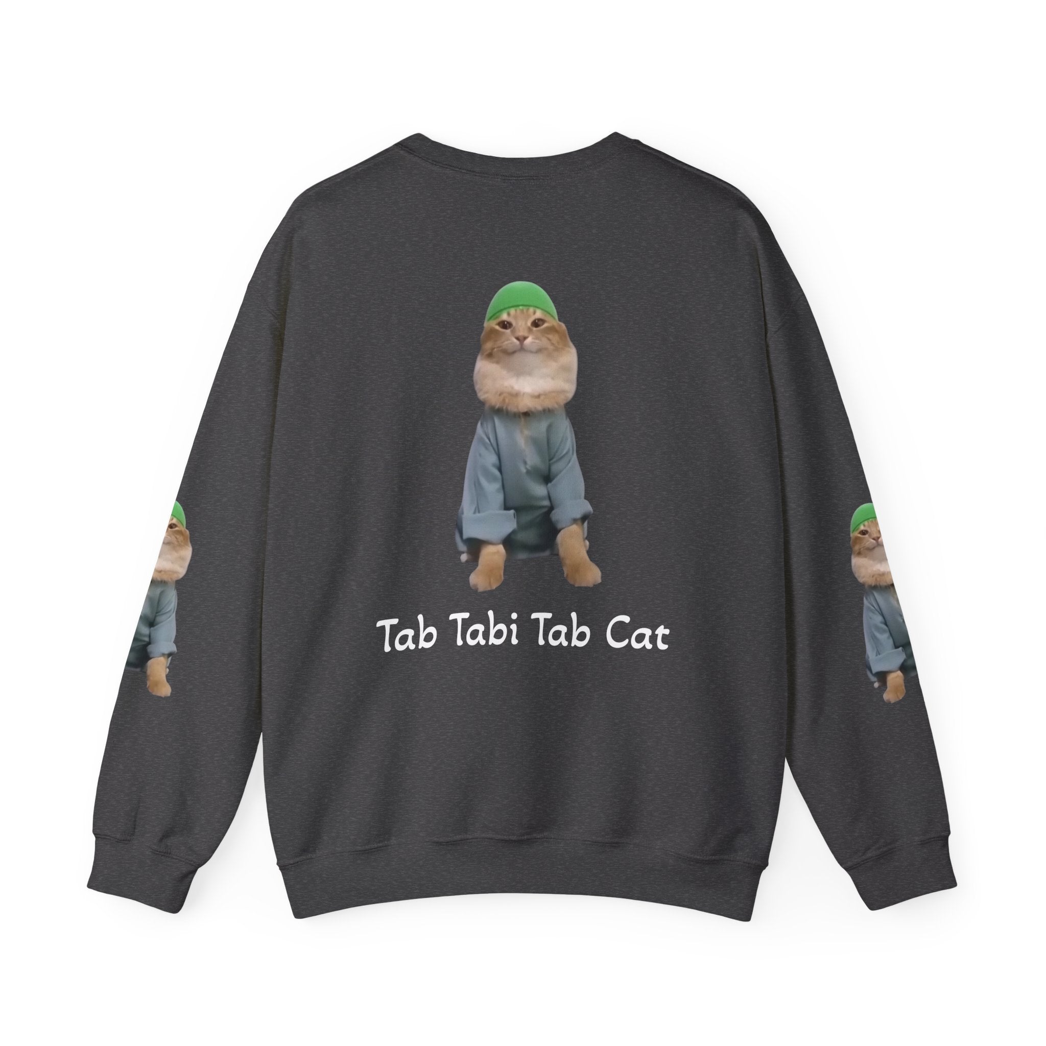 Tab Tabi Tab Cat Sweatshirt — Cute Cat Graphic Crewneck
