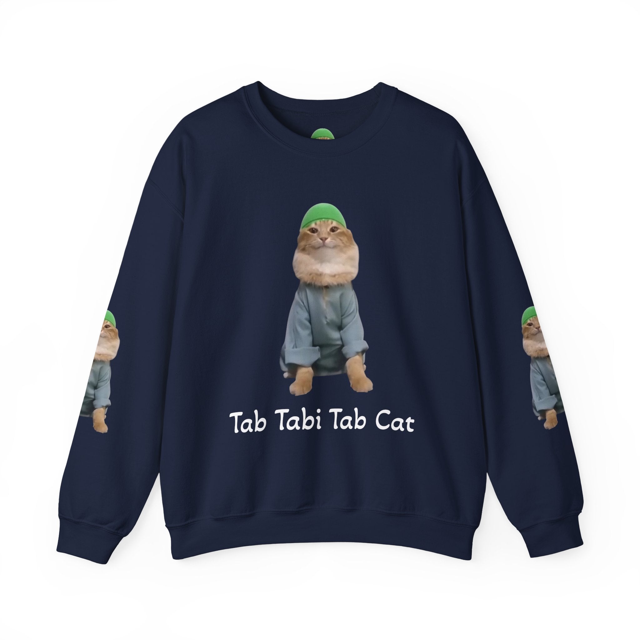 Tab Tabi Tab Cat Sweatshirt — Cute Cat Graphic Crewneck