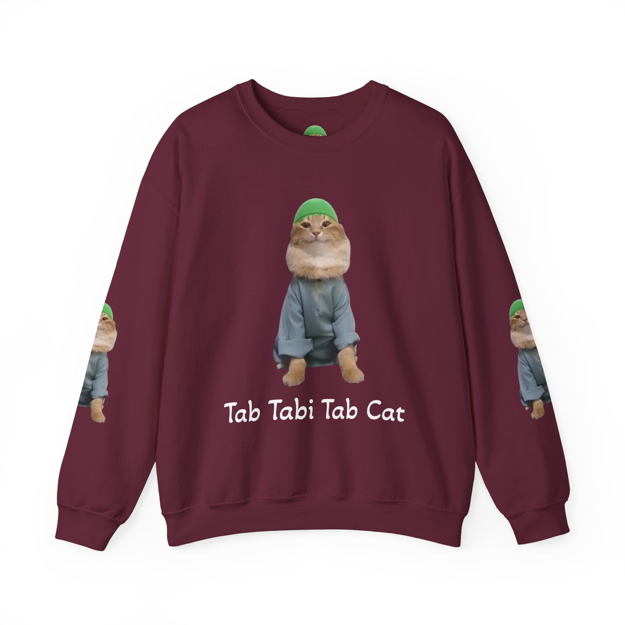 Tab Tabi Tab Cat Sweatshirt — Cute Cat Graphic Crewneck