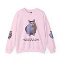 Cat Meme Sweatshirt — 'HUUUUUUH' Funny Photo Crewneck