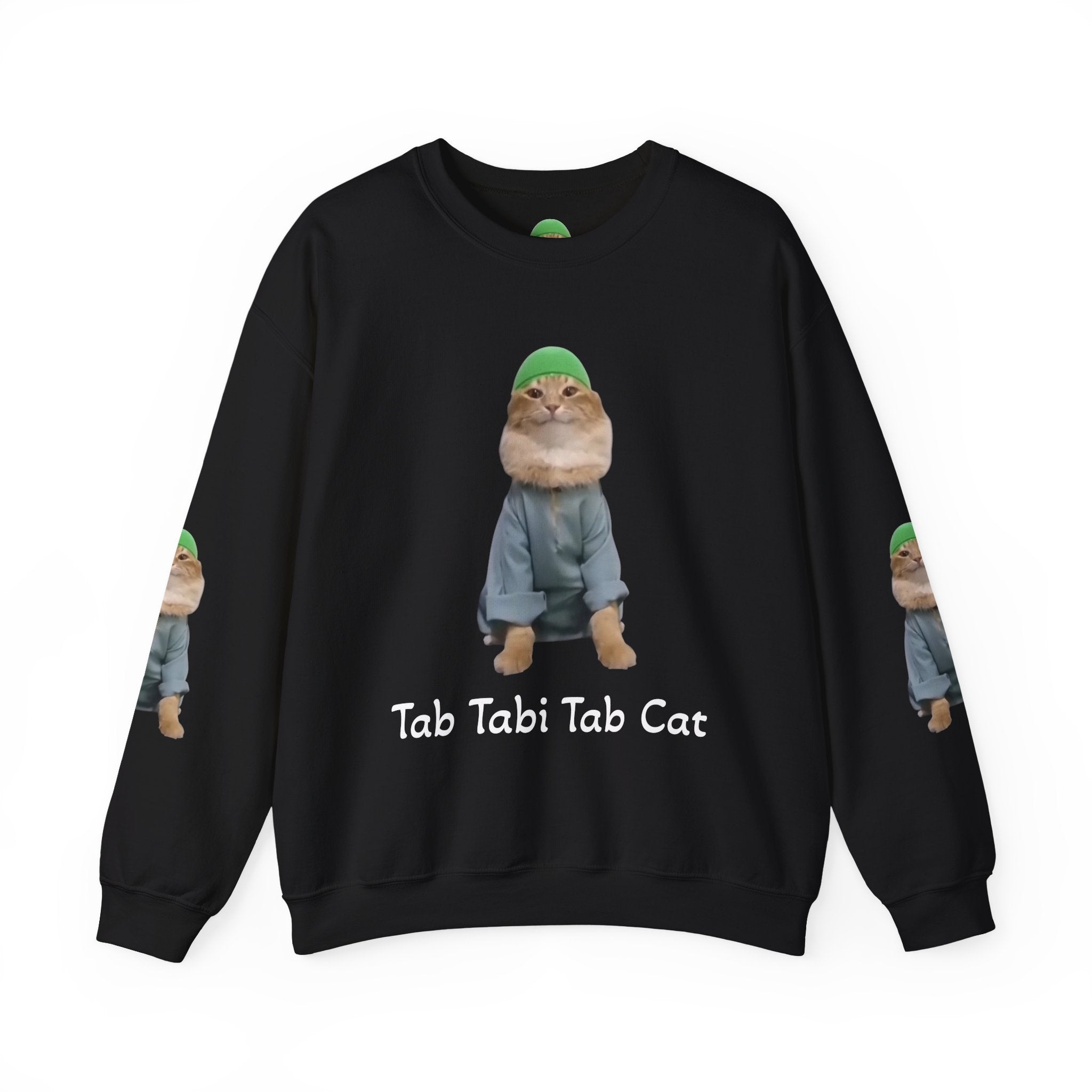 Tab Tabi Tab Cat Sweatshirt — Cute Cat Graphic Crewneck