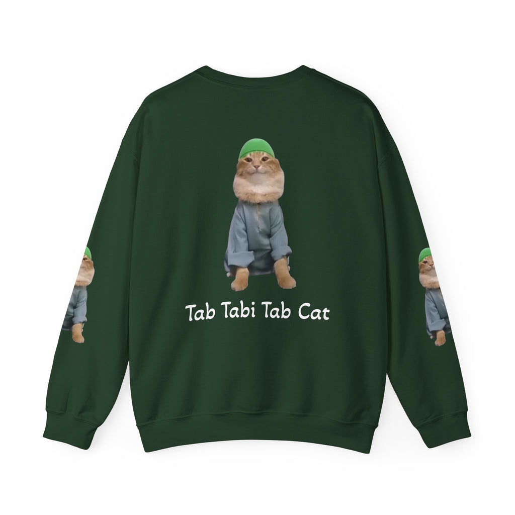 Tab Tabi Tab Cat Sweatshirt — Cute Cat Graphic Crewneck