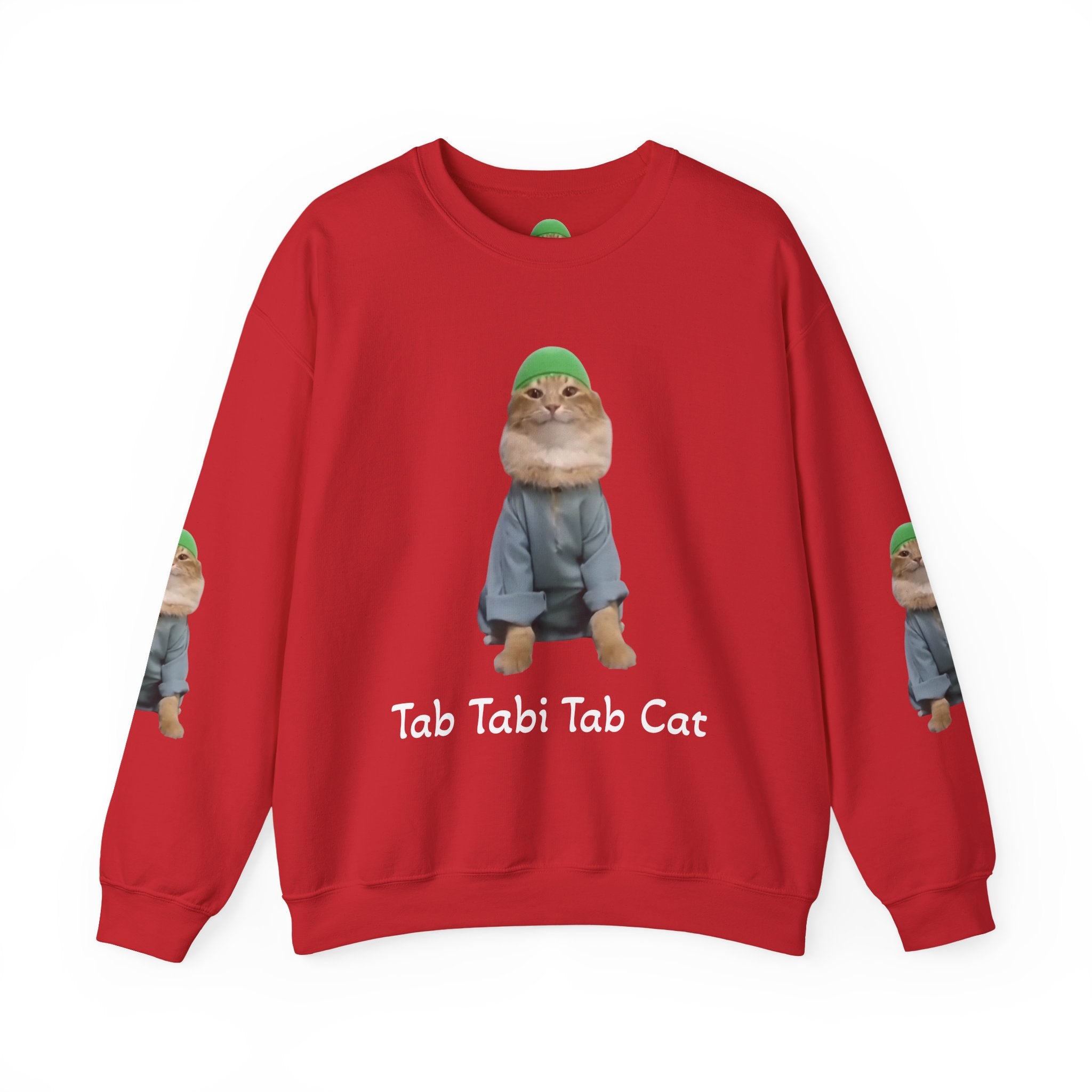 Tab Tabi Tab Cat Sweatshirt — Cute Cat Graphic Crewneck