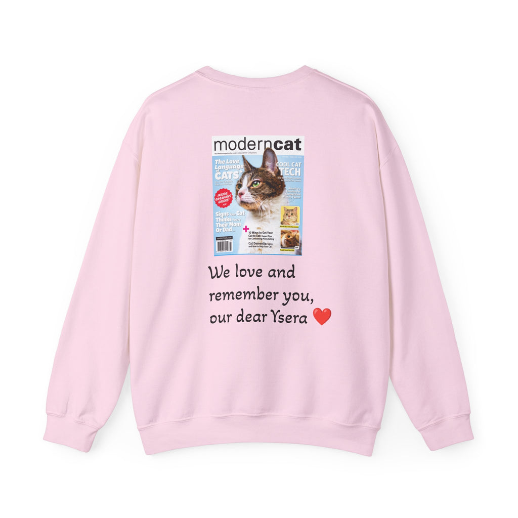 Cat Memorial Crewneck Sweatshirt — "Good morning Ysera" Tribute