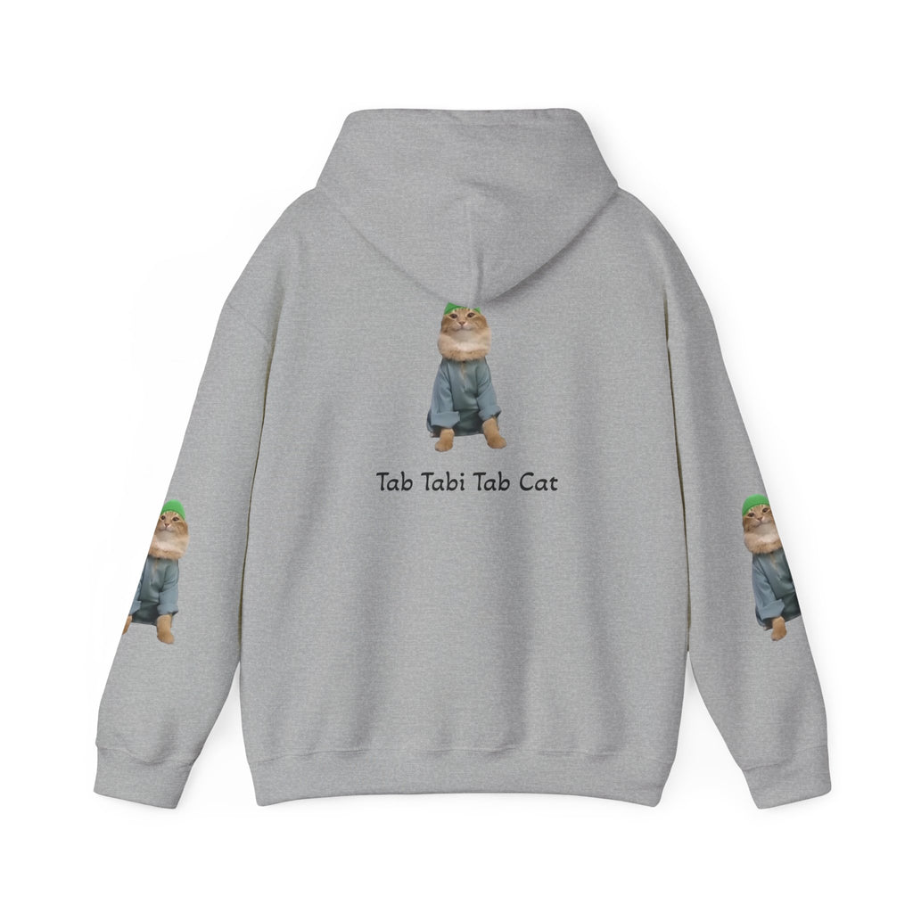 Tab Tabi Tab Cat Hoodie — Cute Meme Cat Graphic Pullover
