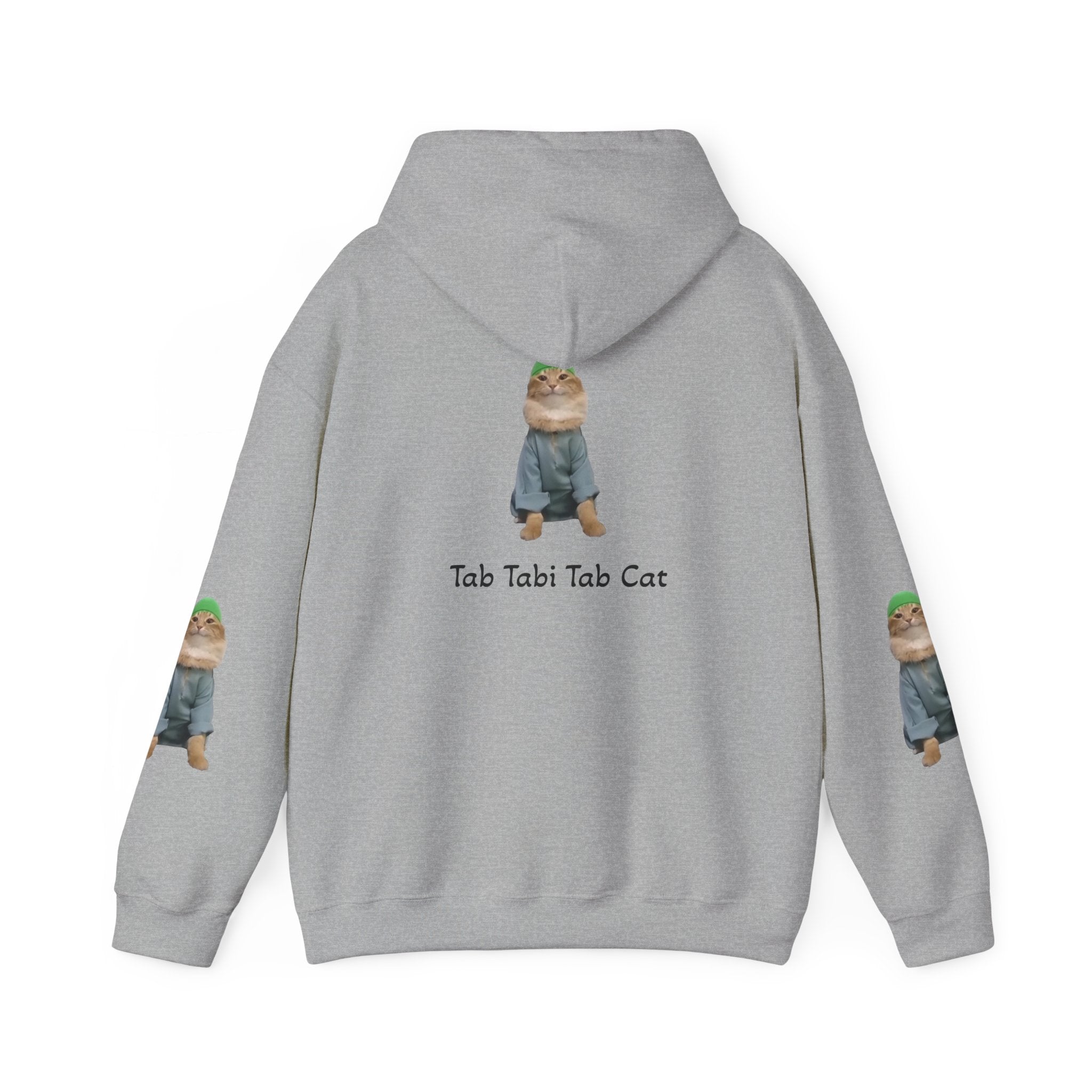 Tab Tabi Tab Cat Hoodie — Cute Meme Cat Graphic Pullover