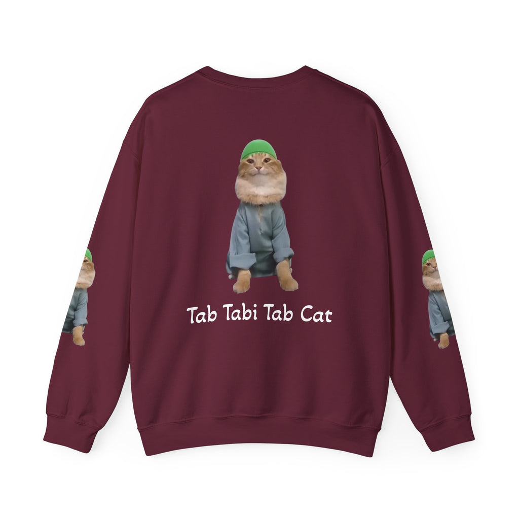 Tab Tabi Tab Cat Sweatshirt — Cute Cat Graphic Crewneck