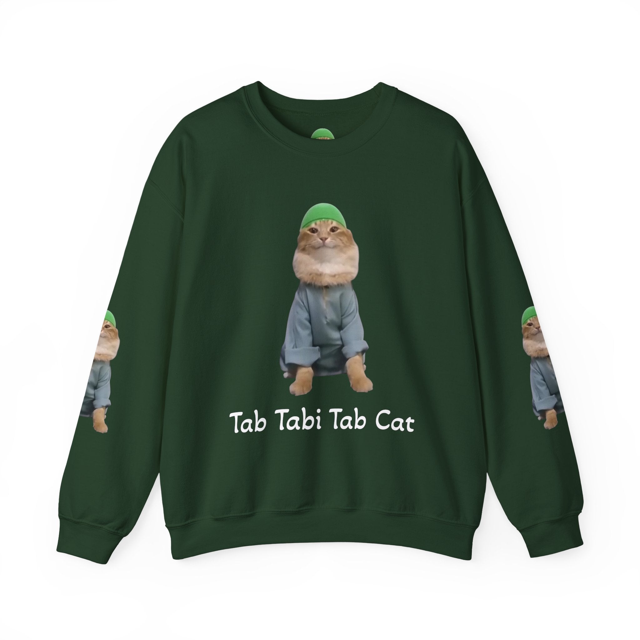 Tab Tabi Tab Cat Sweatshirt — Cute Cat Graphic Crewneck