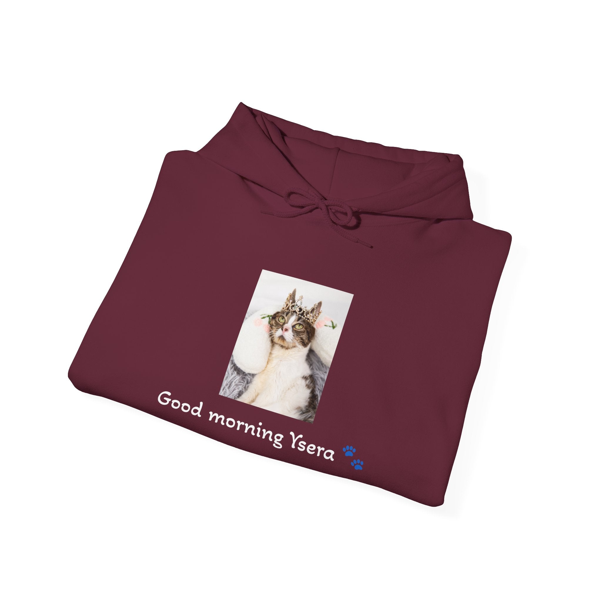 Cat Memorial Hoodie — "Good morning Ysera" Tribute Sweatshirt