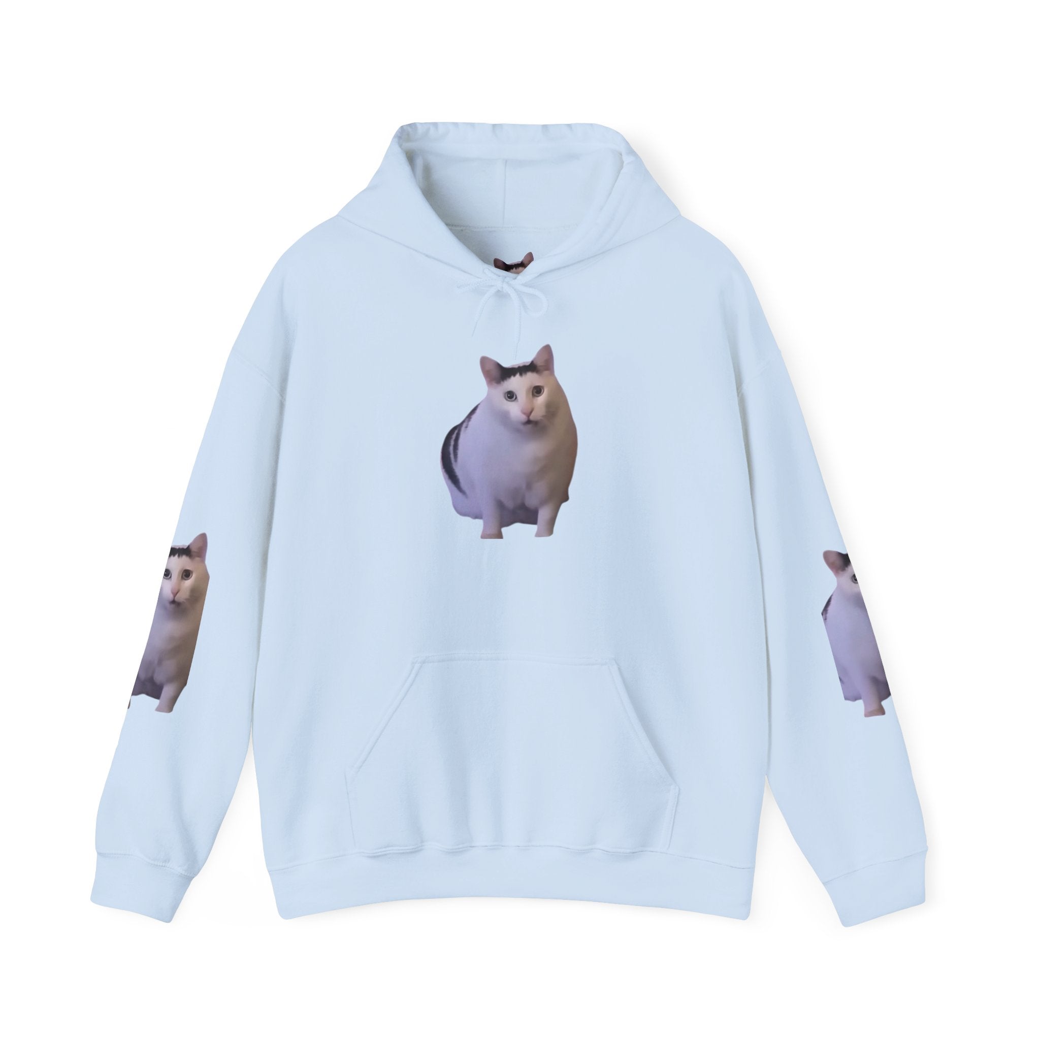 Cat Meme Hoodie — 'HUUUUUUUH' Funny Viral Cat Photo
