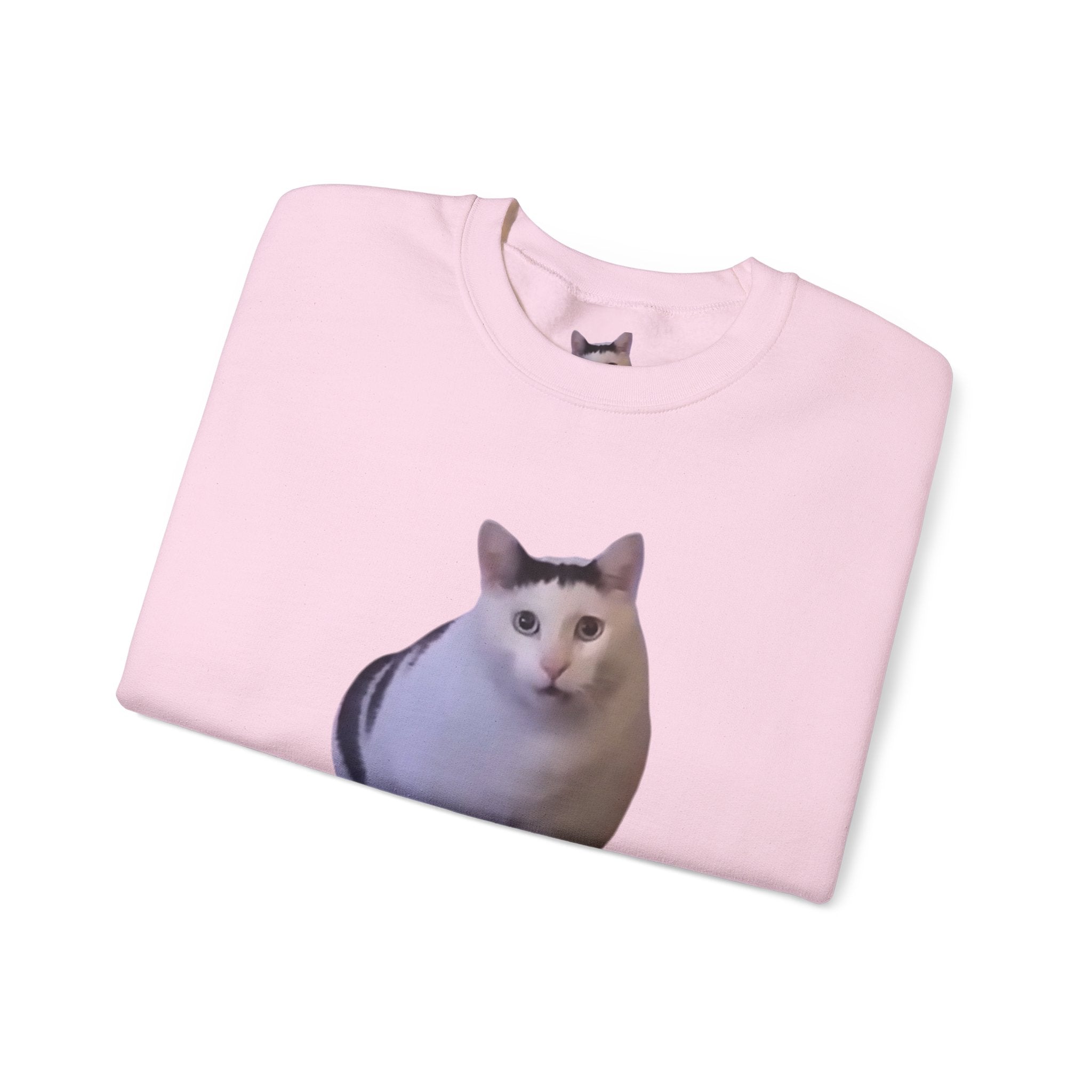 Cat Meme Sweatshirt — 'HUUUUUUH' Funny Photo Crewneck