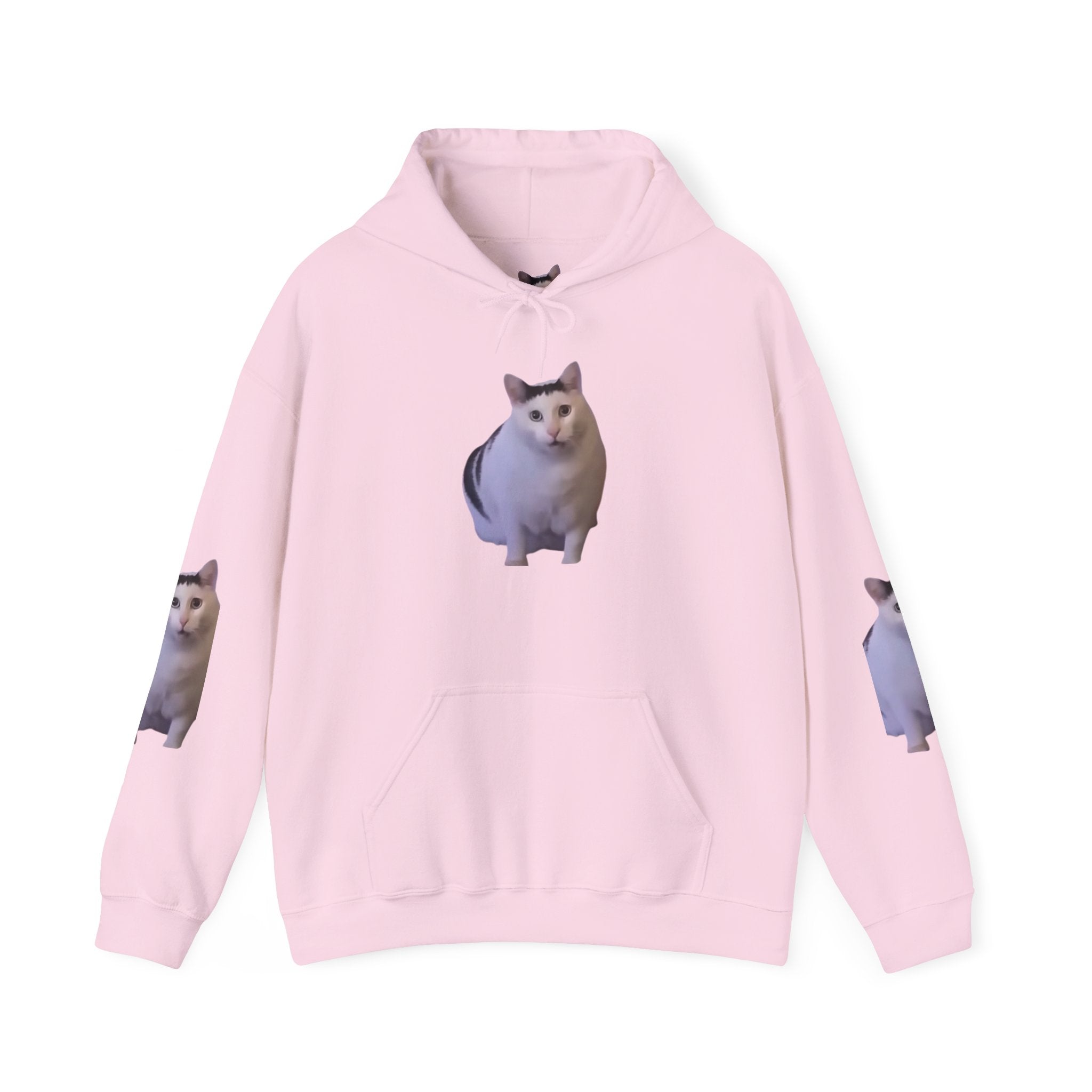 Cat Meme Hoodie — 'HUUUUUUUH' Funny Viral Cat Photo