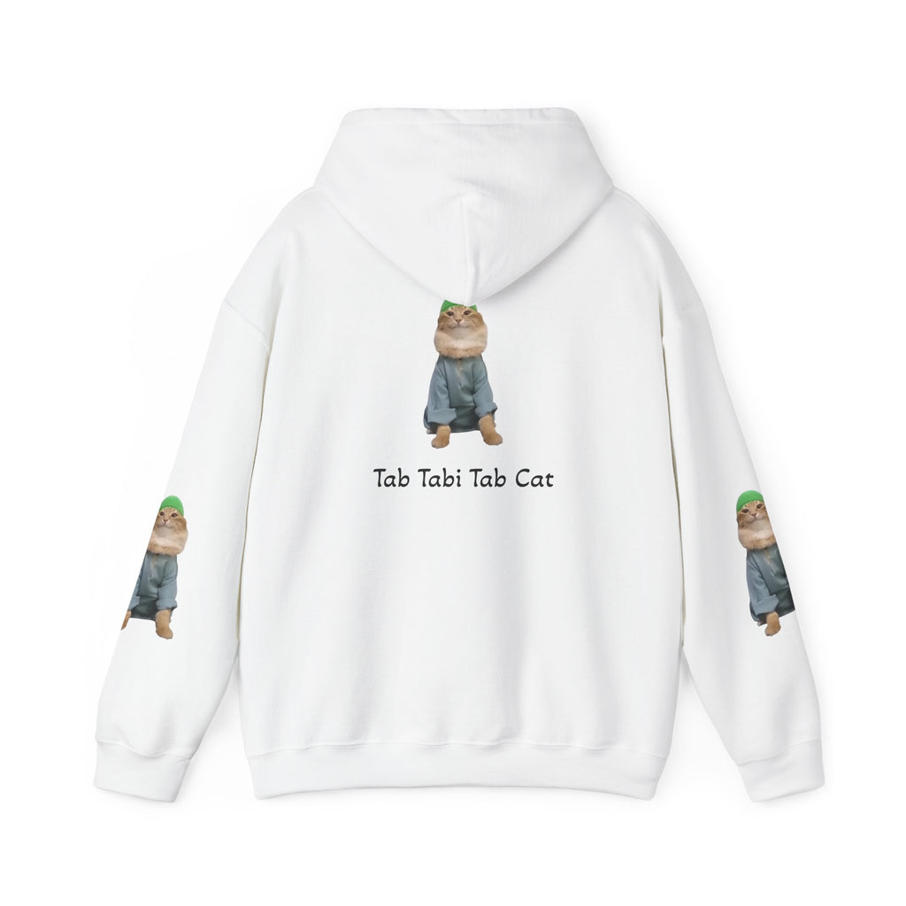 Tab Tabi Tab Cat Hoodie — Cute Meme Cat Graphic Pullover