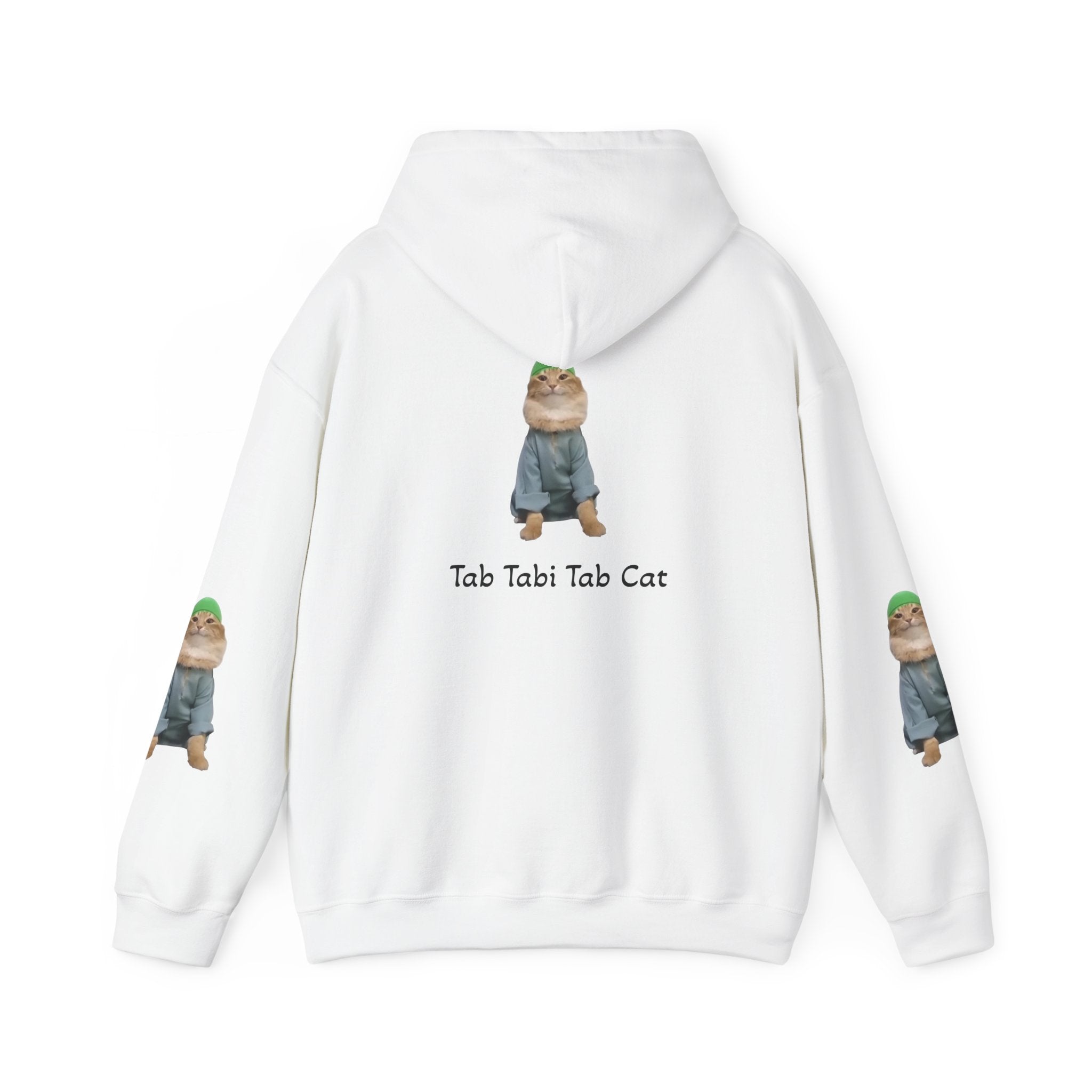 Tab Tabi Tab Cat Hoodie — Cute Meme Cat Graphic Pullover