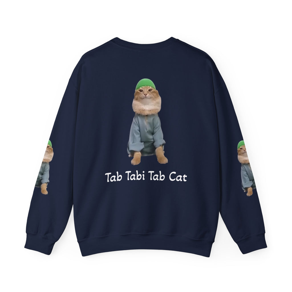 Tab Tabi Tab Cat Sweatshirt — Cute Cat Graphic Crewneck