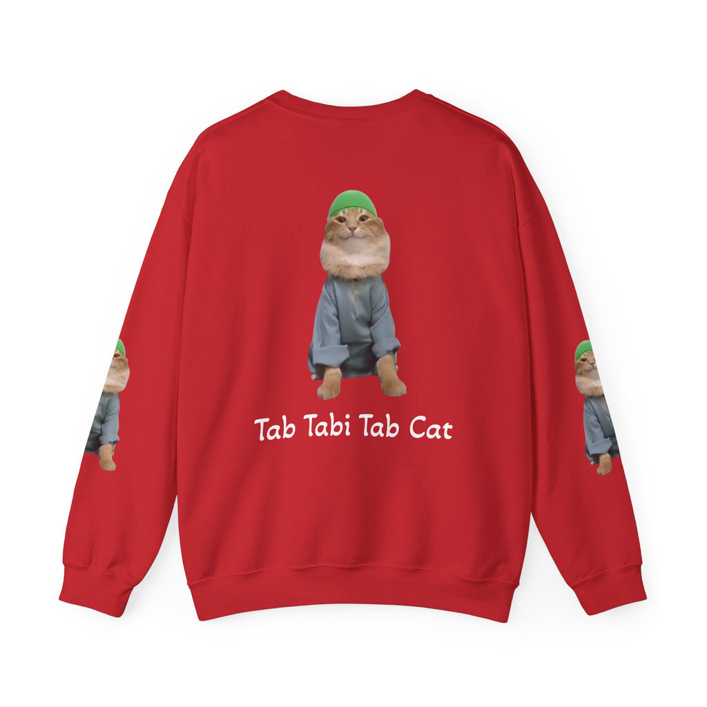 Tab Tabi Tab Cat Sweatshirt — Cute Cat Graphic Crewneck