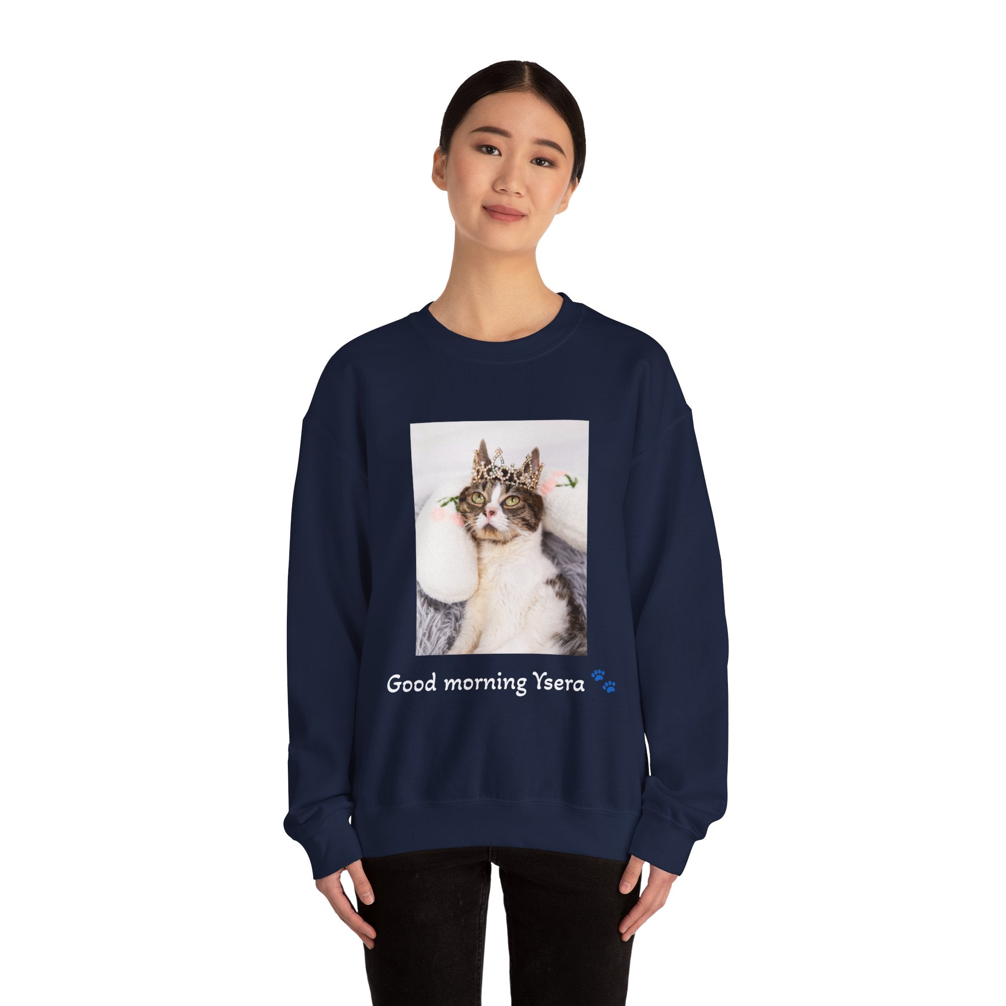 Copy of Cat Memorial Crewneck Sweatshirt — "Good morning Ysera" Tribute