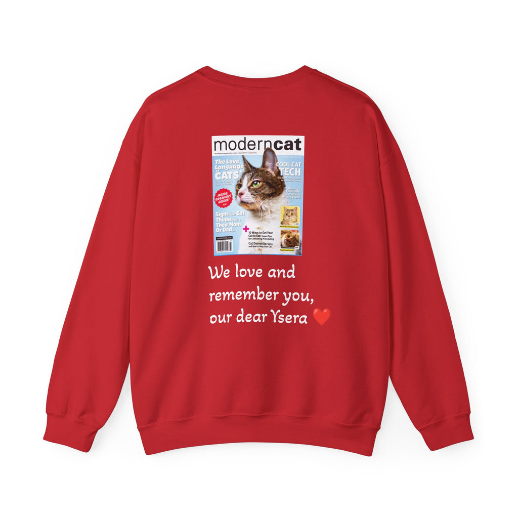 Copy of Cat Memorial Crewneck Sweatshirt — "Good morning Ysera" Tribute