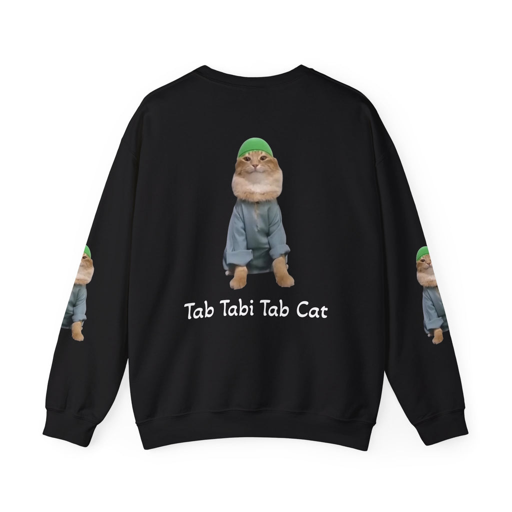 Tab Tabi Tab Cat Sweatshirt — Cute Cat Graphic Crewneck