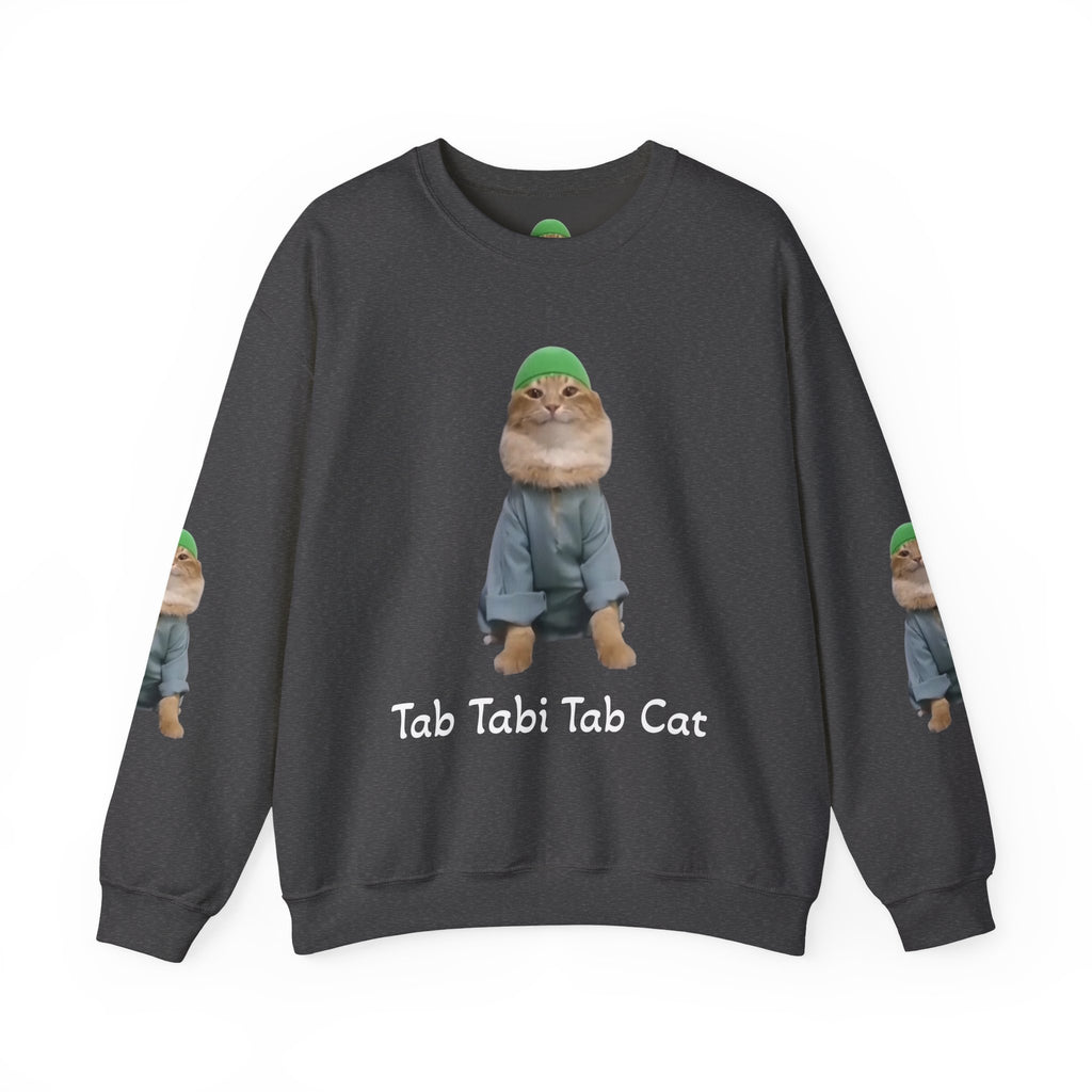 Tab Tabi Tab Cat Sweatshirt — Cute Cat Graphic Crewneck