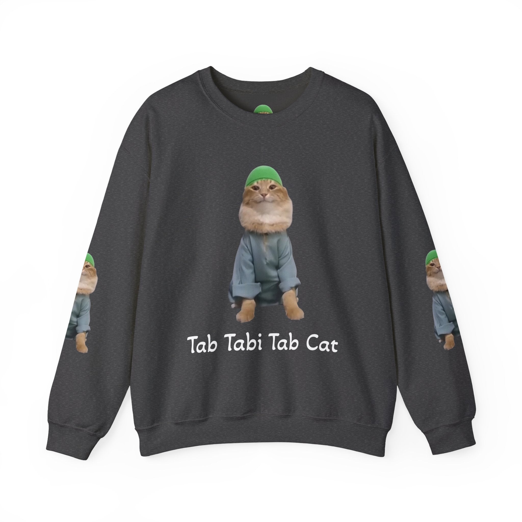 Tab Tabi Tab Cat Sweatshirt — Cute Cat Graphic Crewneck