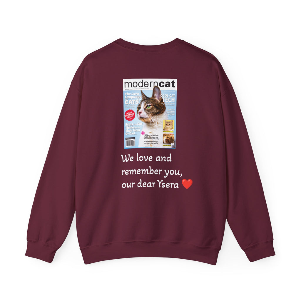 Copy of Cat Memorial Crewneck Sweatshirt — "Good morning Ysera" Tribute