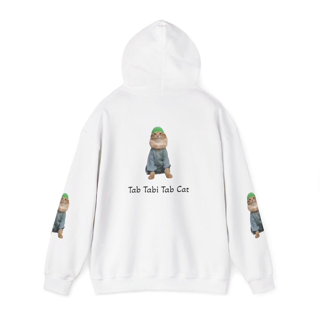 Tab Tabi Tab Cat Hoodie — Cute Meme Cat Graphic Pullover
