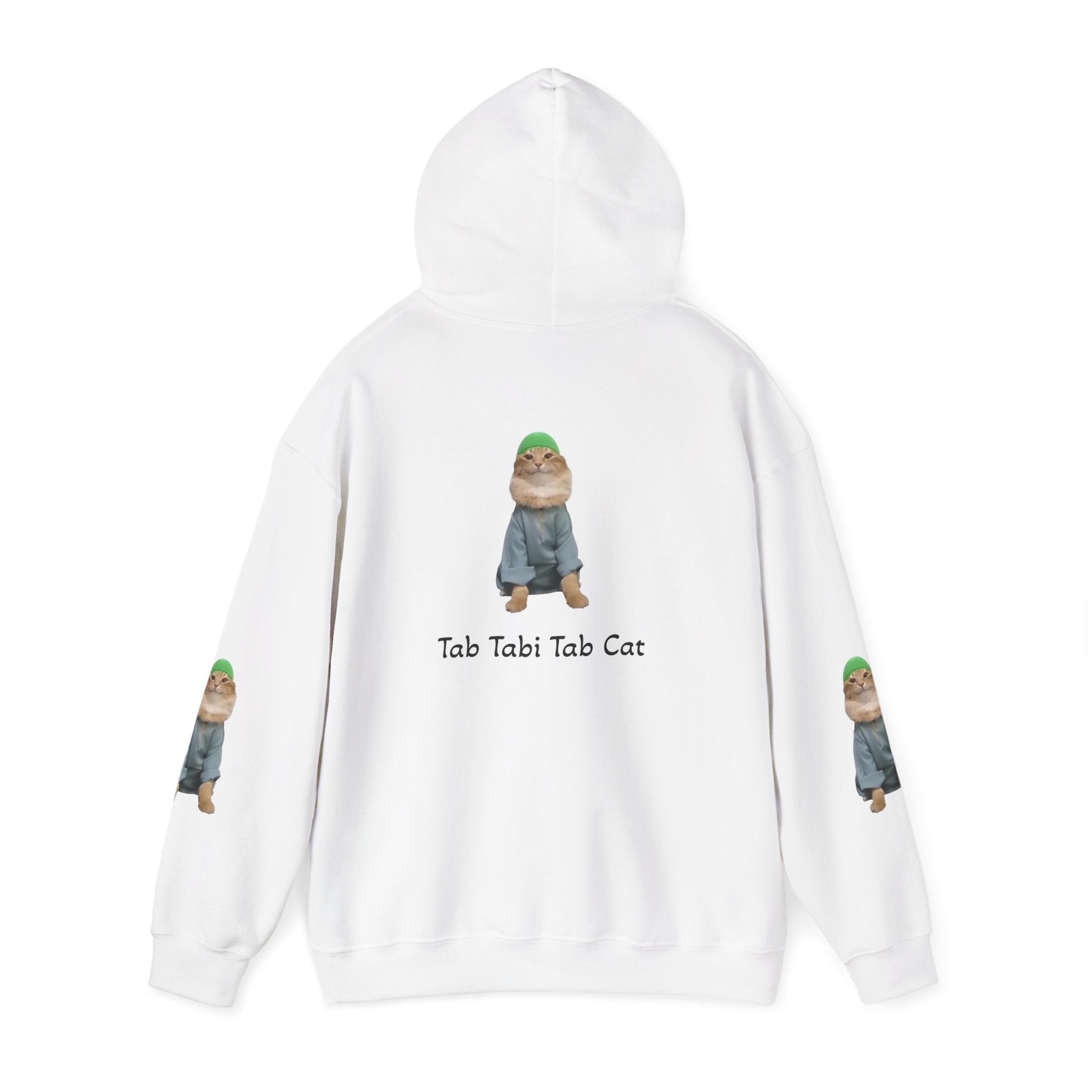 Tab Tabi Tab Cat Hoodie — Cute Meme Cat Graphic Pullover